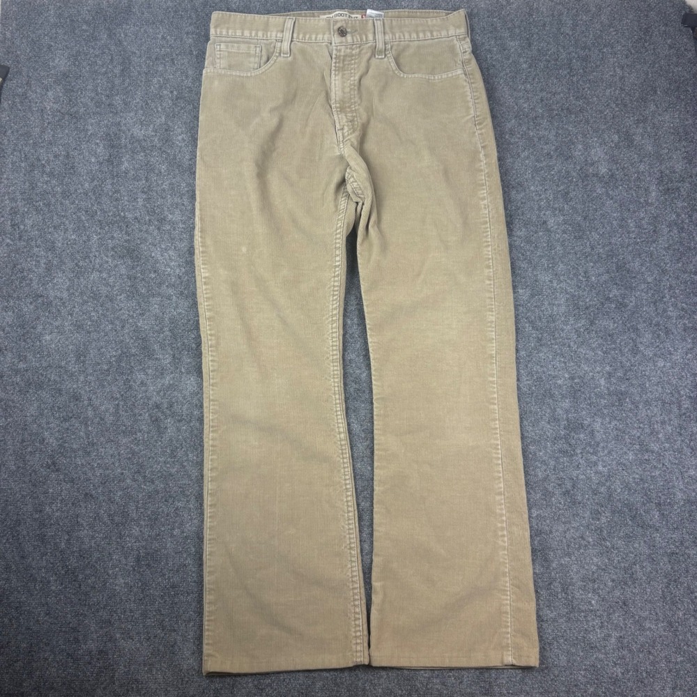 Levis 527 Low Boot Cut Corduroy Pants Mens 36x34 Tan Khaki Beige